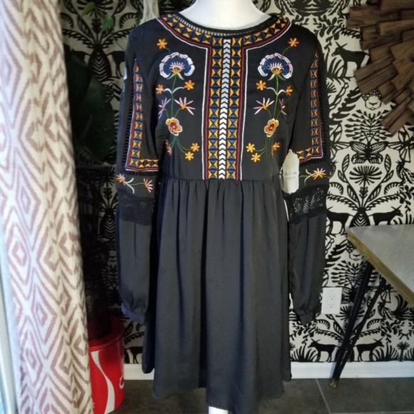 NWT Altar'd State Black Dress SMALL - Picture 2 of 6